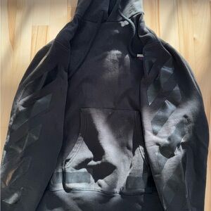 Off White Champion Black Hoodie